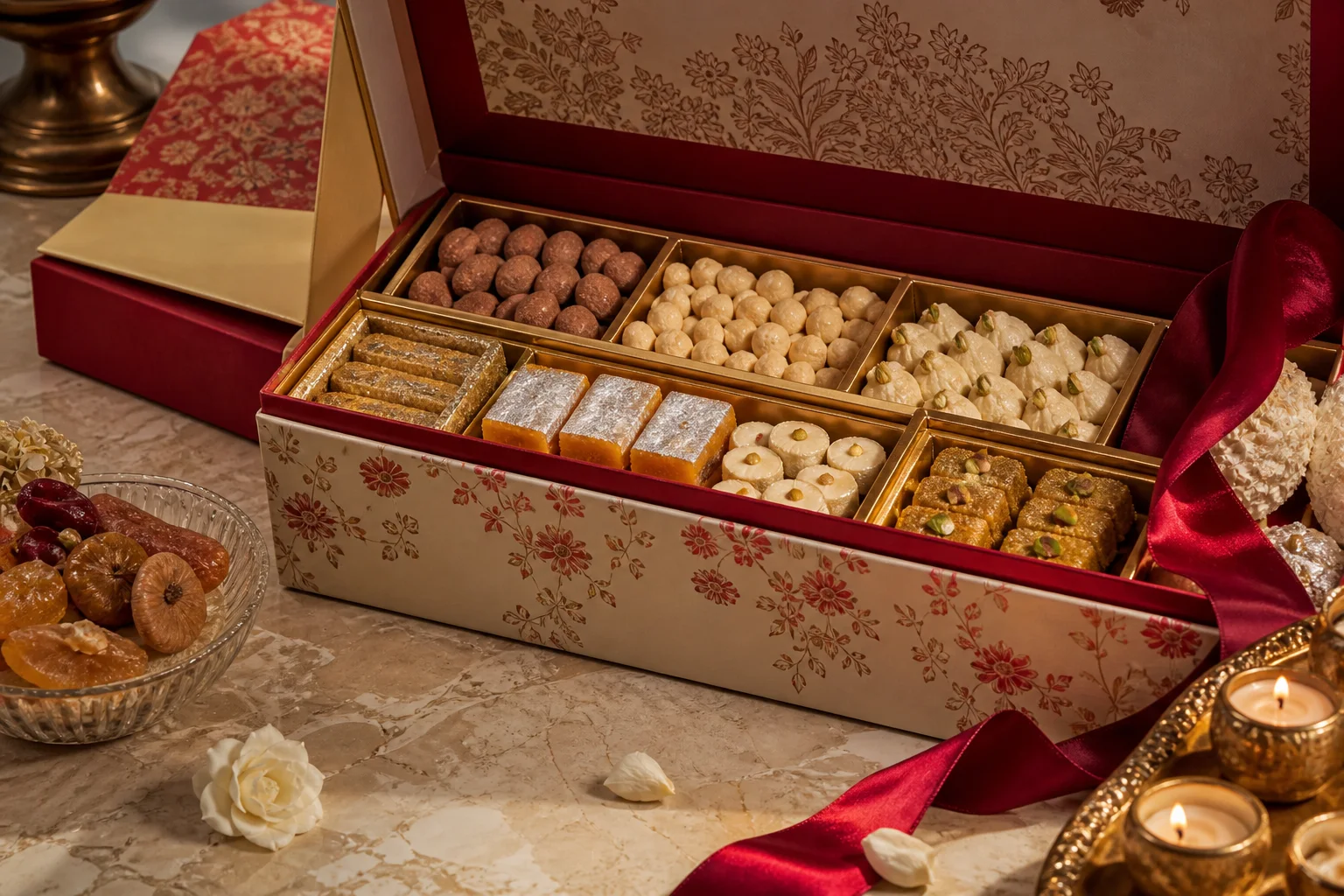 Hampers: Festival boxes, packed to travel India.